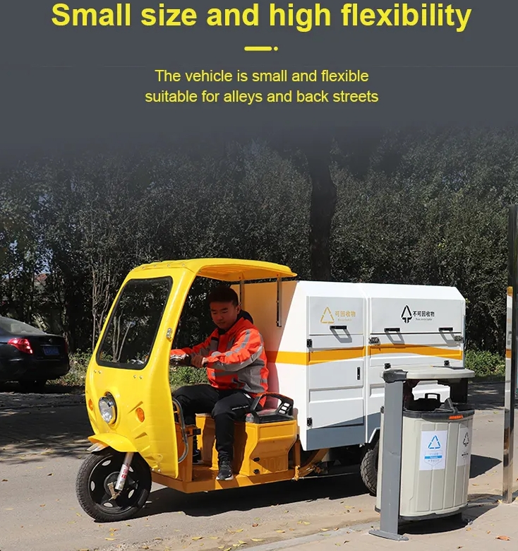 Three-Wheeled,Small Garbage Truck