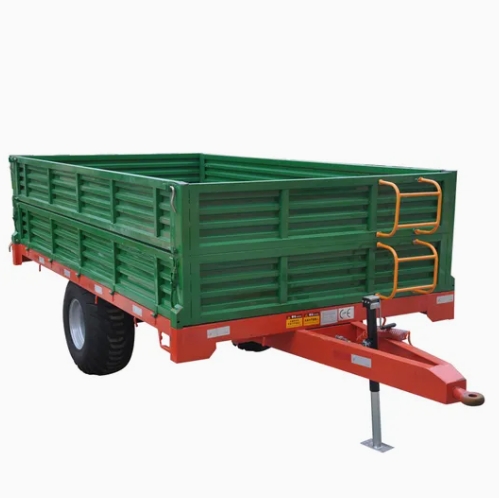 Two Sides Dump Loading Hydraulic Agriculture Farm Trailer