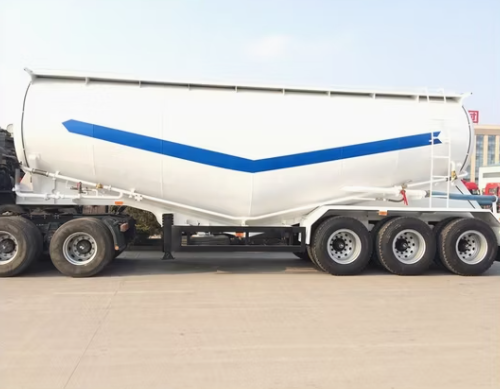 3 Axle 30/35/40/45cbm Bulk Cement/Fly Ash/Flour/Powder Material Transport Tank/Tanker Heavy Duty Truck Semi Trailer