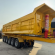 High Quality 2-Axle 40cbm Back Dump Semi Trailer Hydraulic Tipper Sand Transport Trailer